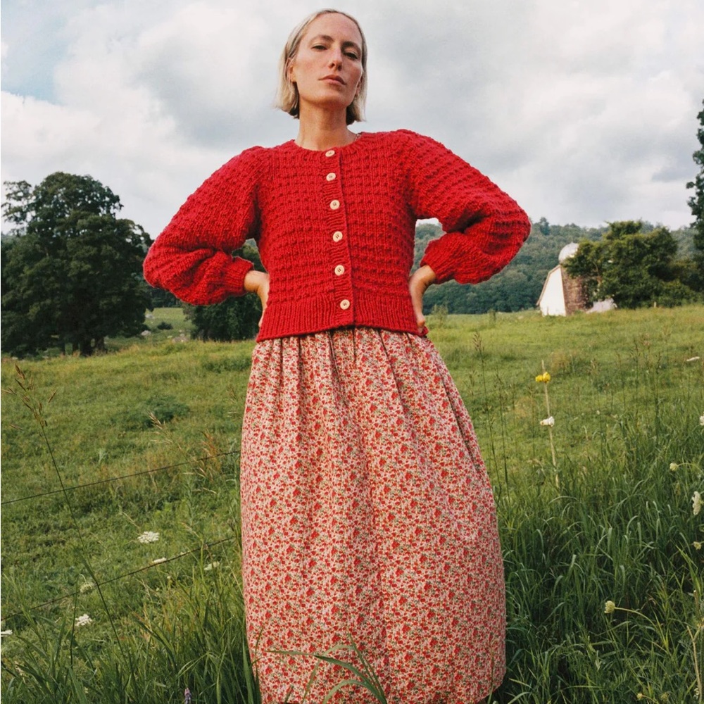 Christy Dawn Nola Cardigan (Crimson)